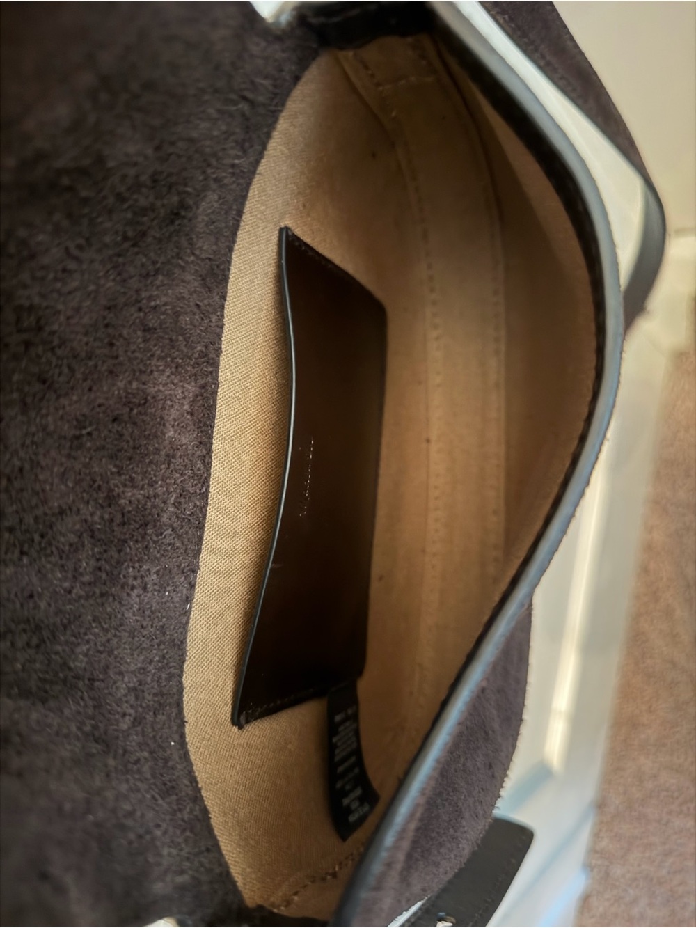 Madewell Dark Brown Suede Crossbody Bag - Picture 5 of 7